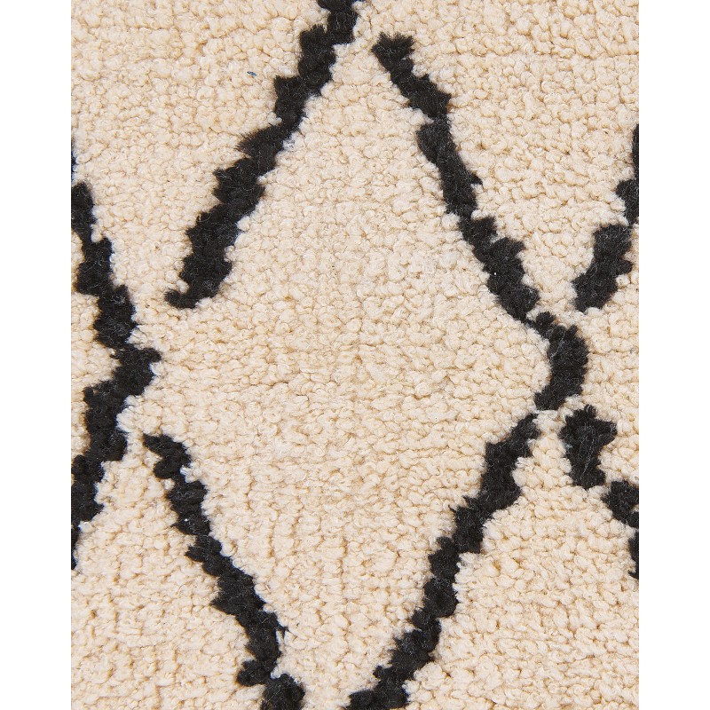 Dywan 80 x 150 cm beżowo-czarny MIDYAT Dywan 80 x 150 cm beżowo-czarny MIDYAT