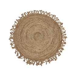 Dywan okrągły z juty ⌀ 120 cm beżowy ZONGULDAK Dywan okrągły z juty ⌀ 120 cm beżowy ZONGULDAK