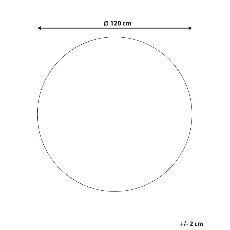 Dywan okrągły z juty ⌀ 120 cm czarny MENEMEN Dywan okrągły z juty ⌀ 120 cm czarny MENEMEN