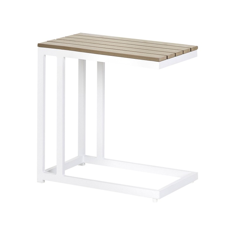 Stolik ogrodowy MESSINA 60 cm 35 cm Biały Stolik ogrodowy MESSINA 60 cm 35 cm Biały