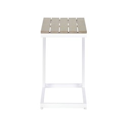 Stolik ogrodowy MESSINA 60 cm 35 cm Biały Stolik ogrodowy MESSINA 60 cm 35 cm Biały