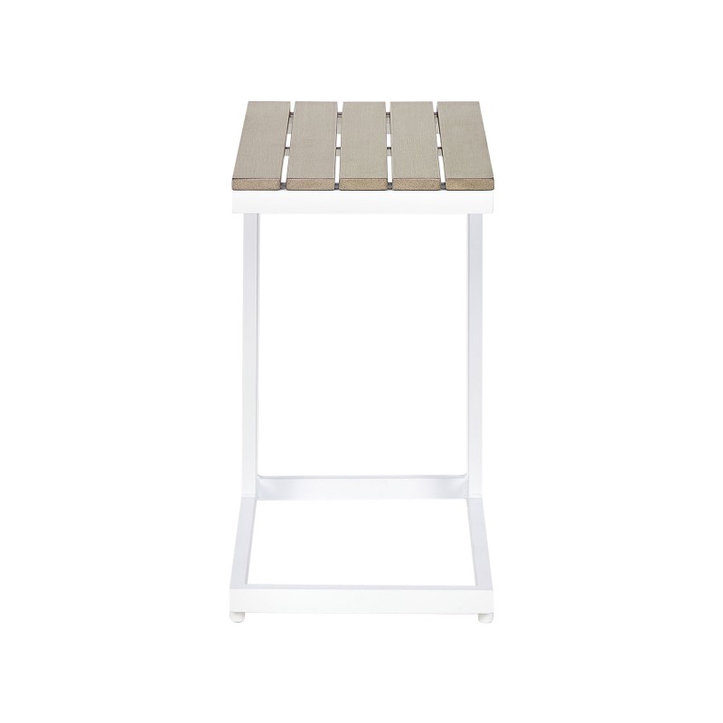 Stolik ogrodowy MESSINA 60 cm 35 cm Biały Stolik ogrodowy MESSINA 60 cm 35 cm Biały