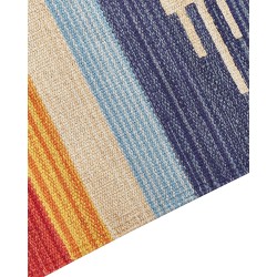 Dywan bawełniany kilim 140 x 200 cm wielokolorowy KAMARIS Dywan bawełniany kilim 140 x 200 cm wielokolorowy KAMARIS