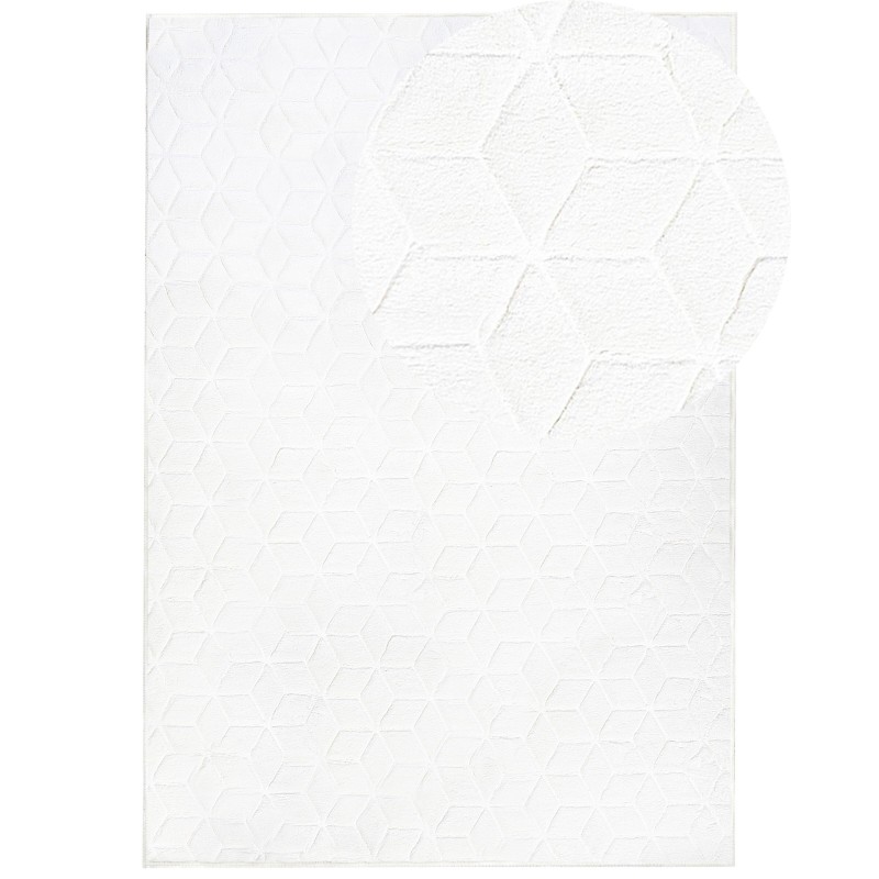 Dywan sztuczne futro królika 160 x 230 cm biały THATTA Dywan sztuczne futro królika 160 x 230 cm biały THATTA