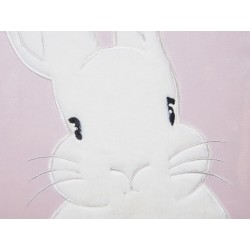 2 welurowe poduszki dekoracyjne haftowane w królika 45 x 45 cm różowe IBERIS 2 welurowe poduszki dekoracyjne haftowane w królika 45 x 45 cm różowe IBERIS