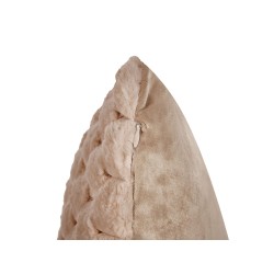 Zestaw 2 poduszek dekoracyjnych PURSLANE Sztuczne futro 43 x 43 cm Piaskowy Wzór geometryczny Zestaw 2 poduszek dekoracyjnych PURSLANE Sztuczne futro 43 x 43 cm Piaskowy Wzór geometryczny