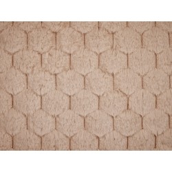 Zestaw 2 poduszek dekoracyjnych PURSLANE Sztuczne futro 43 x 43 cm Piaskowy Wzór geometryczny Zestaw 2 poduszek dekoracyjnych PURSLANE Sztuczne futro 43 x 43 cm Piaskowy Wzór geometryczny