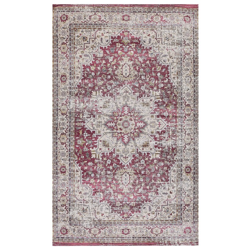 Dywan 150 x 230 cm czerwono-beżowy ARHAVI Dywan 150 x 230 cm czerwono-beżowy ARHAVI
