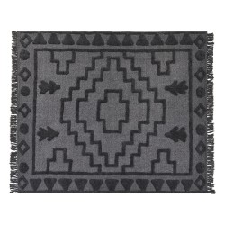 Koc CHACK Bawełna 220 x 240 cm Ciemnoszary Koc CHACK Bawełna 220 x 240 cm Ciemnoszary