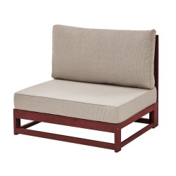 Sofa ogrodowa drewniana 3-osobowa mahoniowy brąz TIMOR II Sofa ogrodowa drewniana 3-osobowa mahoniowy brąz TIMOR II