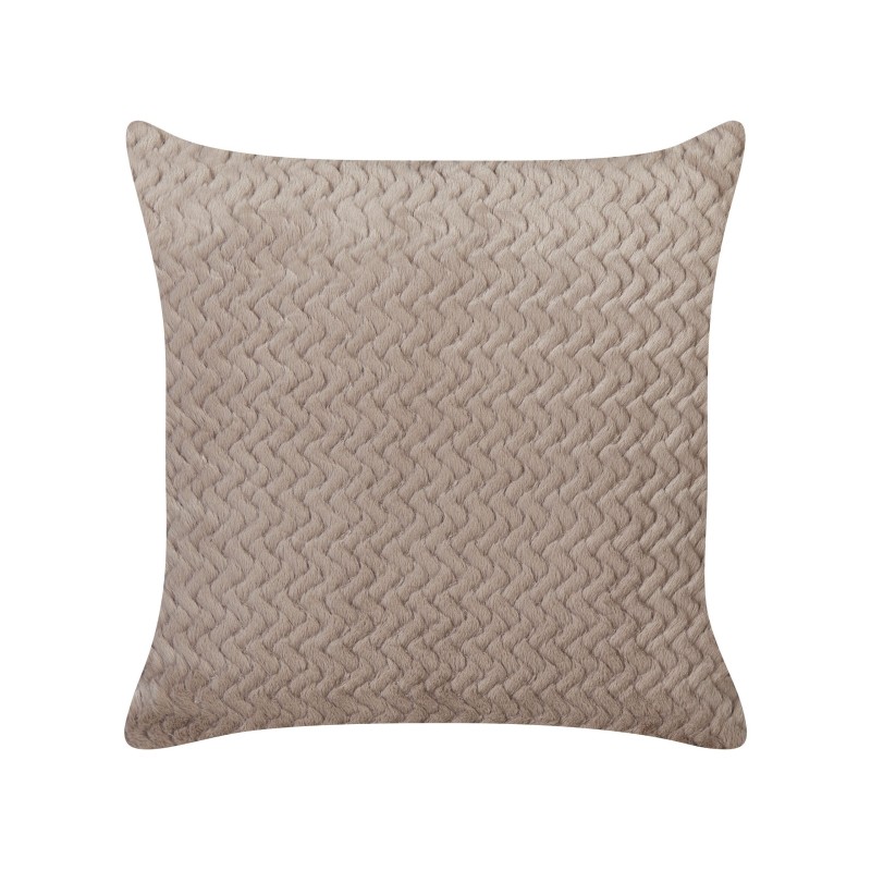 Zestaw 2 poduszek dekoracyjnych SURMI Sztuczne futro 45 x 45 cm Jasnobrązowy Jednolity Zestaw 2 poduszek dekoracyjnych SURMI Sztuczne futro 45 x 45 cm Jasnobrązowy Jednolity