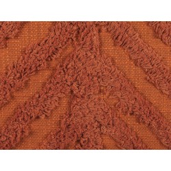 Zestaw 2 poduszek dekoracyjnych LEWISIA Bawełna 45 x 45 cm Pomarańczowy Wzór zygzak Zestaw 2 poduszek dekoracyjnych LEWISIA Bawełna 45 x 45 cm Pomarańczowy Wzór zygzak