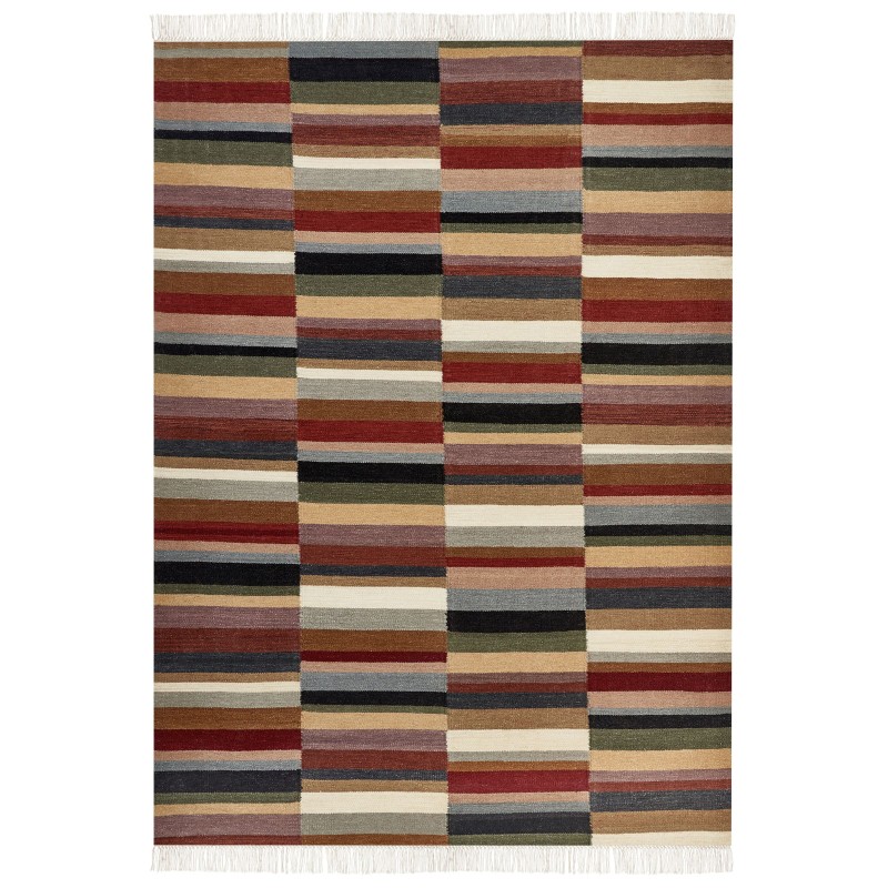 Dywan wełniany kilim 200 x 300 cm wielokolorowy MUSALER Dywan wełniany kilim 200 x 300 cm wielokolorowy MUSALER