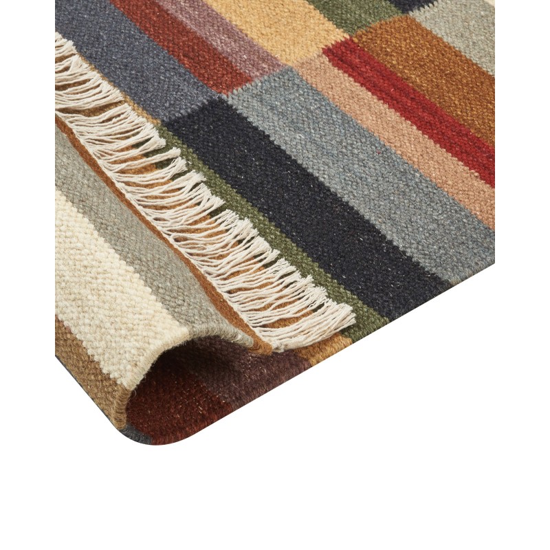 Dywan wełniany kilim 200 x 300 cm wielokolorowy MUSALER Dywan wełniany kilim 200 x 300 cm wielokolorowy MUSALER