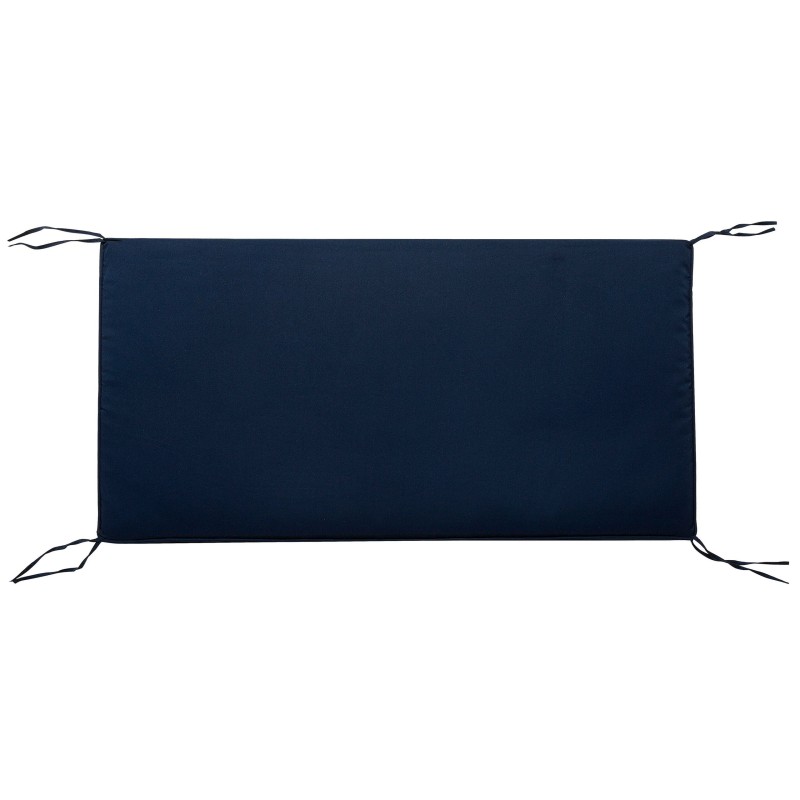 Ławka ogrodowa z poduchą BALTIC 121 cm Drewno akacjowe Biały Ławka ogrodowa z poduchą BALTIC 121 cm Drewno akacjowe Biały