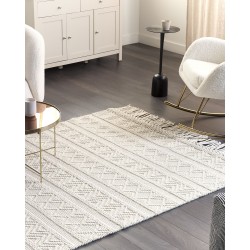 Dywan wełniany 160 x 230 cm beżowy PERTEK Dywan wełniany 160 x 230 cm beżowy PERTEK