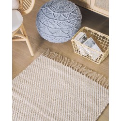 Dywan z juty 80 x 150 cm beżowy ALADAG Dywan z juty 80 x 150 cm beżowy ALADAG