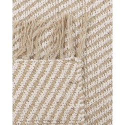 Dywan z juty 80 x 150 cm beżowy ALADAG Dywan z juty 80 x 150 cm beżowy ALADAG