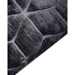 Dywan sztuczne futro królika 80 x 150 cm czarny THATTA Dywan sztuczne futro królika 80 x 150 cm czarny THATTA