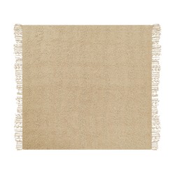 Koc VELLA Bawełna 220 x 240 cm Beżowy Koc VELLA Bawełna 220 x 240 cm Beżowy