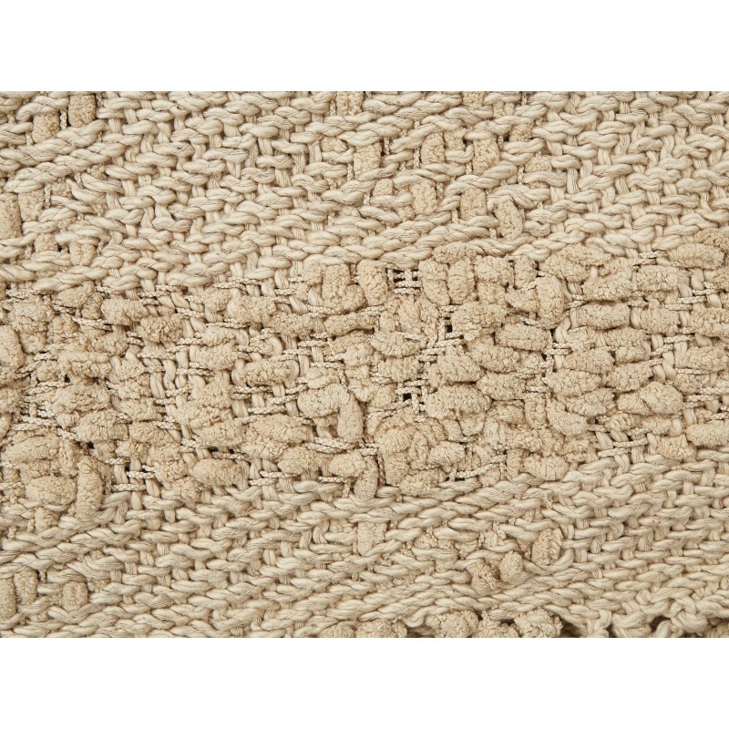 Koc VELLA Bawełna 220 x 240 cm Beżowy Koc VELLA Bawełna 220 x 240 cm Beżowy