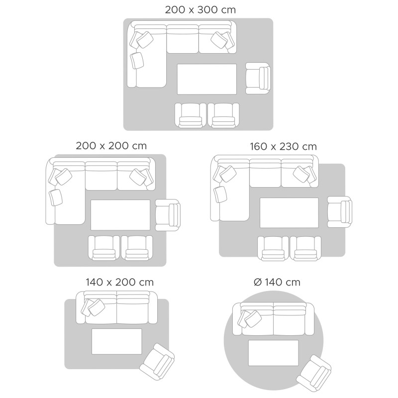 Dywan okrągły z juty ø 120 cm beżowy BIRECIK Dywan okrągły z juty ø 120 cm beżowy BIRECIK