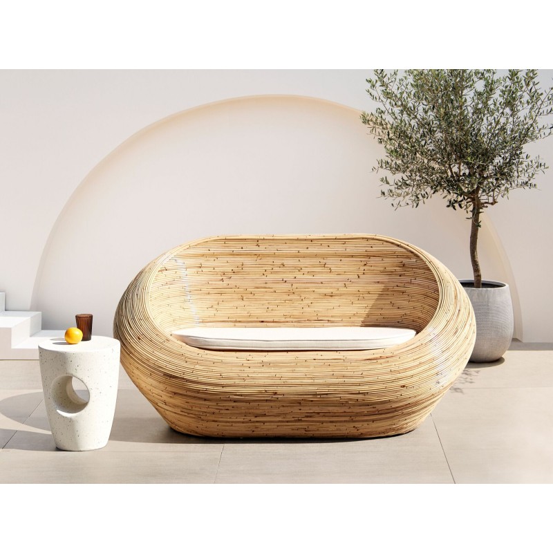 Sofa ogrodowa rattanowa naturalna MAIORI Sofa ogrodowa rattanowa naturalna MAIORI