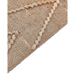 Dywan z juty 80 x 150 cm beżowy DADAY Dywan z juty 80 x 150 cm beżowy DADAY