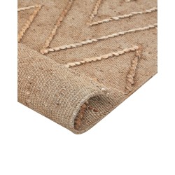 Dywan z juty 80 x 150 cm beżowy DADAY Dywan z juty 80 x 150 cm beżowy DADAY