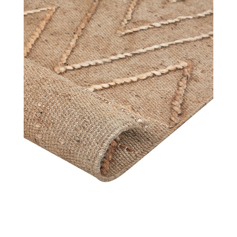 Dywan z juty 80 x 150 cm beżowy DADAY Dywan z juty 80 x 150 cm beżowy DADAY