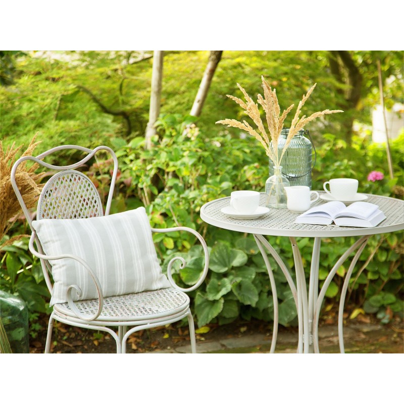 Stolik bistro CILENTO 71 cm 71 cm Metal Szary Stolik bistro CILENTO 71 cm 71 cm Metal Szary