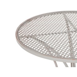 Stolik bistro CILENTO 71 cm 71 cm Metal Szary Stolik bistro CILENTO 71 cm 71 cm Metal Szary