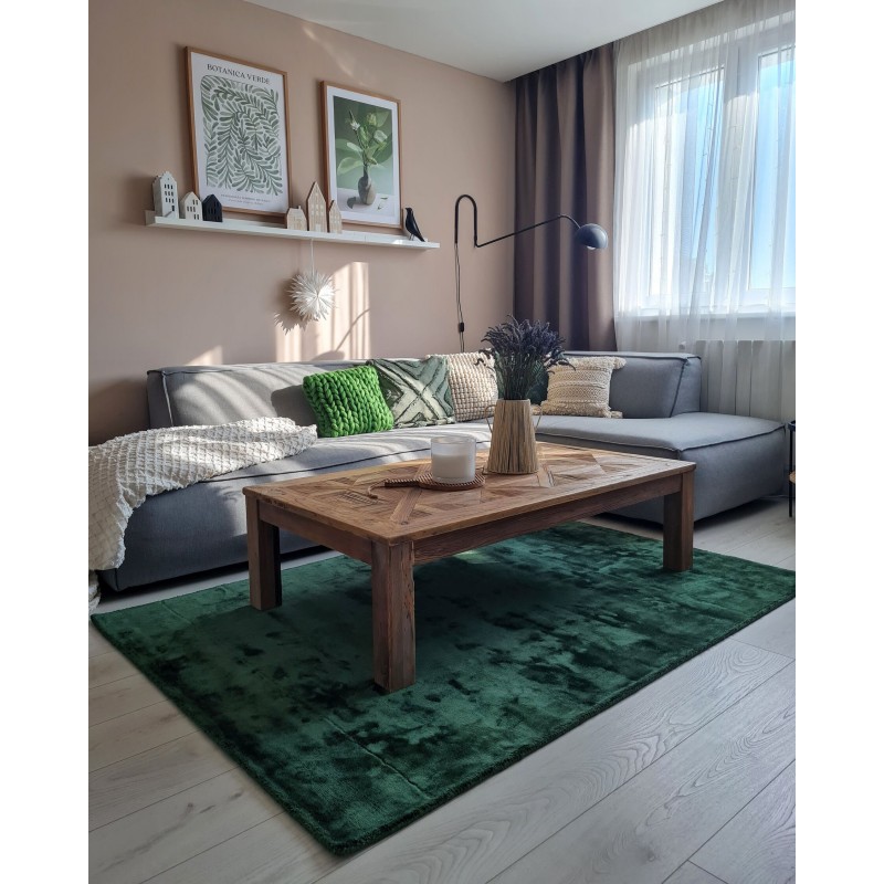 Dywan z wiskozy 160 x 230 cm zielony GESI II Dywan z wiskozy 160 x 230 cm zielony GESI II