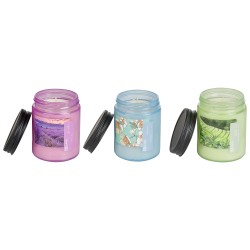 Zestaw 3 świeczek zapachowych FRUITY BLOOM Wosk sojowy Świeże nuty Nuty kwiatowe