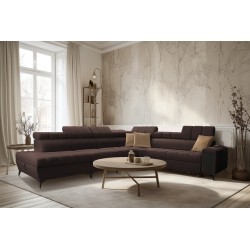 Venna XII corner sofa with a sleeping function and USB port - elegance and functionality in one!