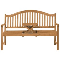 Ławka ogrodowa HILO 150 cm Drewno akacjowe Brązowy