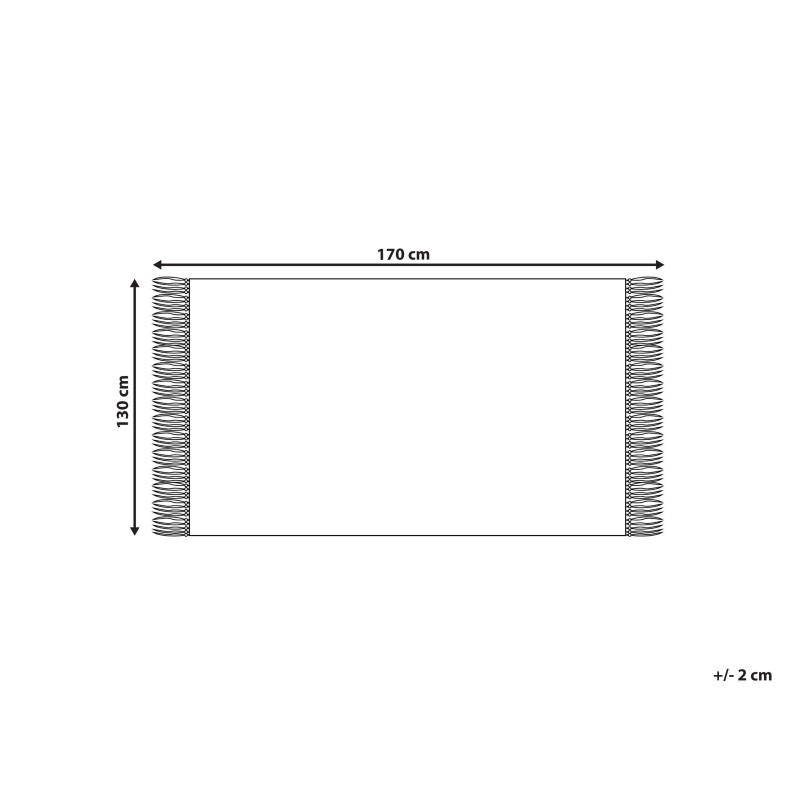 Koc NAIKHU Bawełna 130 x 170 cm Jasnoczerwony Koc NAIKHU Bawełna 130 x 170 cm Jasnoczerwony