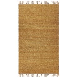 Dywan z juty 80 x 150 cm musztardowy LUNIA Dywan z juty 80 x 150 cm musztardowy LUNIA