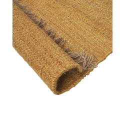 Dywan z juty 80 x 150 cm musztardowy LUNIA Dywan z juty 80 x 150 cm musztardowy LUNIA