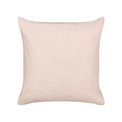 Zestaw 2 poduszek dekoracyjnych LEUZEA Boucle 60 x 60 cm Pastelowy róż Jednolity Zestaw 2 poduszek dekoracyjnych LEUZEA Boucle 60 x 60 cm Pastelowy róż Jednolity