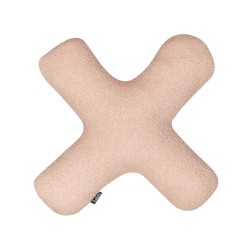 Zestaw 2 poduszek dekoracyjnych HESPERIS Boucle Pastelowy róż Jednolity Zestaw 2 poduszek dekoracyjnych HESPERIS Boucle Pastelowy róż Jednolity