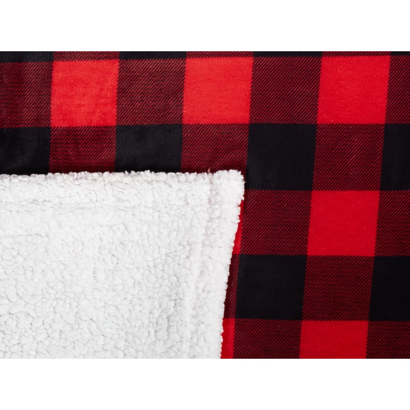 Koc LIQUORICE 150 x 200 cm Czerwony Koc LIQUORICE 150 x 200 cm Czerwony