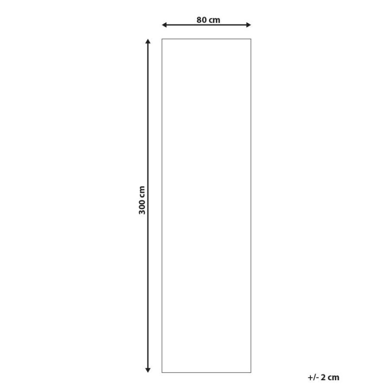 Dywan bawełniany 80 x 300 cm beżowy BEYKOZ Dywan bawełniany 80 x 300 cm beżowy BEYKOZ