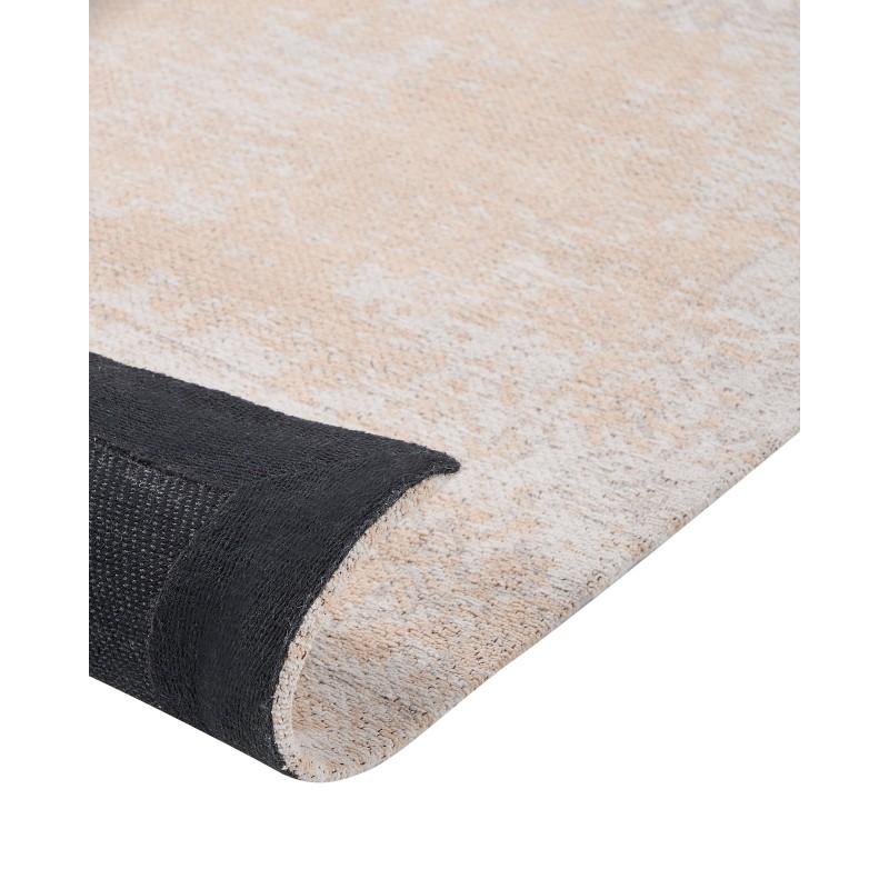 Dywan bawełniany 80 x 300 cm beżowy BEYKOZ Dywan bawełniany 80 x 300 cm beżowy BEYKOZ