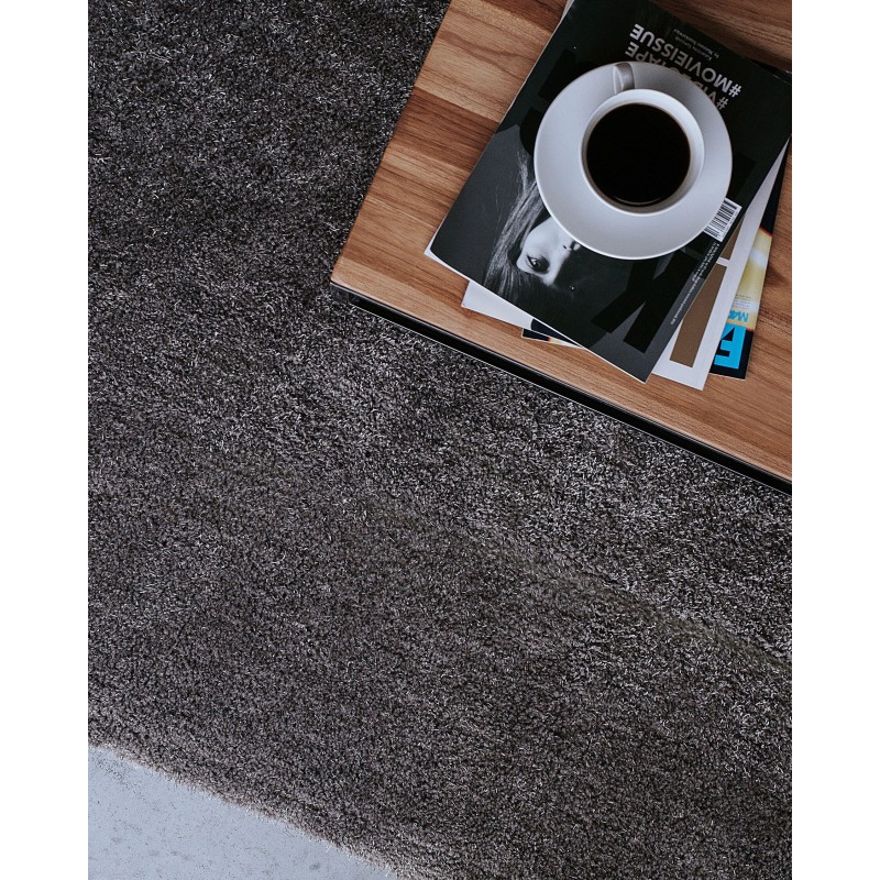 Dywan shaggy 80 x 150 cm ciemnoszary DEMRE Dywan shaggy 80 x 150 cm ciemnoszary DEMRE