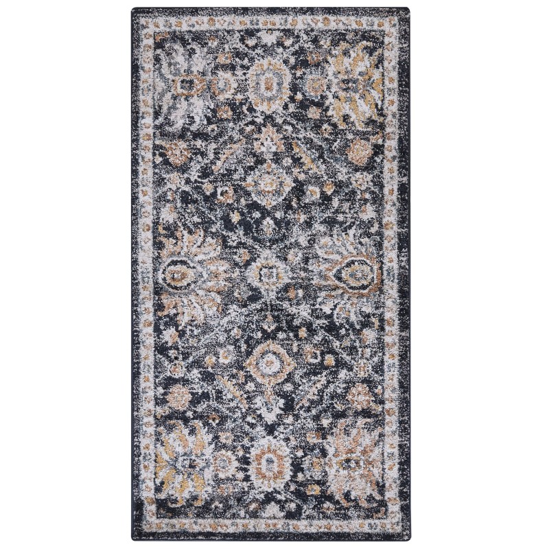 Dywan 80 x 150 cm niebiesko-beżowy MALISHKA Dywan 80 x 150 cm niebiesko-beżowy MALISHKA