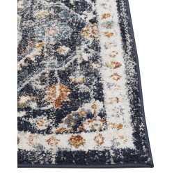 Dywan 80 x 150 cm niebiesko-beżowy MALISHKA Dywan 80 x 150 cm niebiesko-beżowy MALISHKA