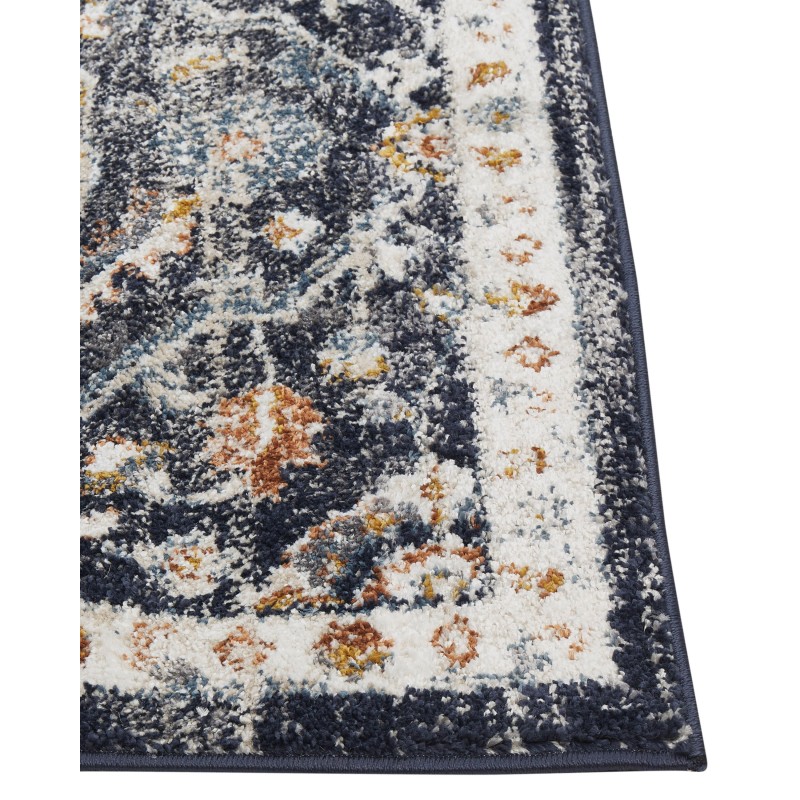Dywan 80 x 150 cm niebiesko-beżowy MALISHKA Dywan 80 x 150 cm niebiesko-beżowy MALISHKA