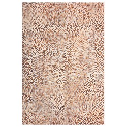 Dywan patchwork skórzany brązowy 160 x 230 cm TORUL Dywan patchwork skórzany brązowy 160 x 230 cm TORUL