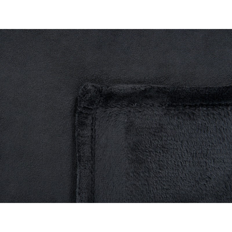 Koc BAYBURT 200 x 220 cm Czarny Koc BAYBURT 200 x 220 cm Czarny